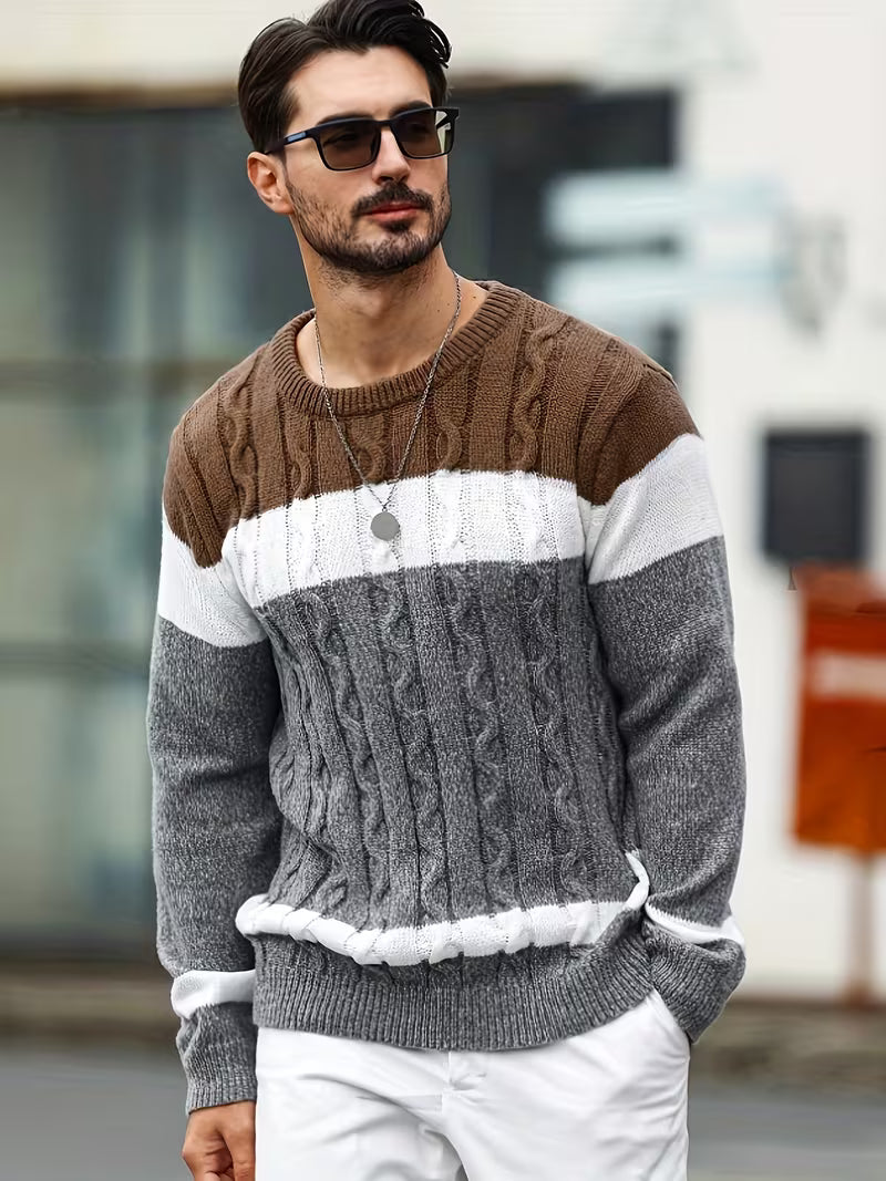 Thomas - Pull Classique Torsadé Color