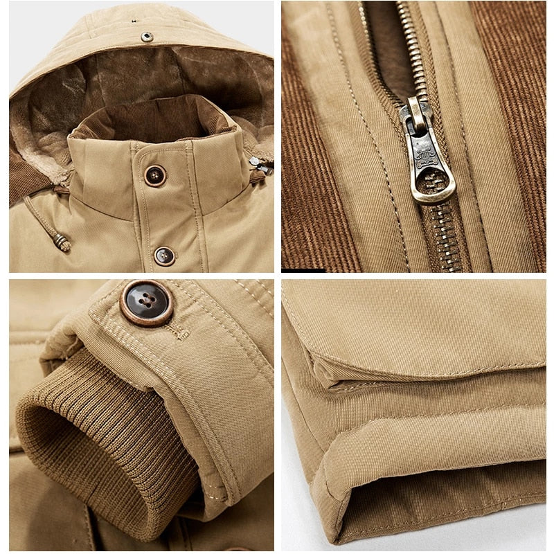Jean - Manteau d'hiver classique pour hommes