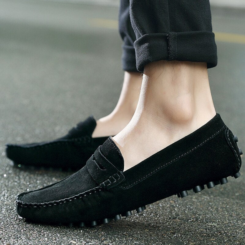 Gio - Mocassins Homme suède italiens