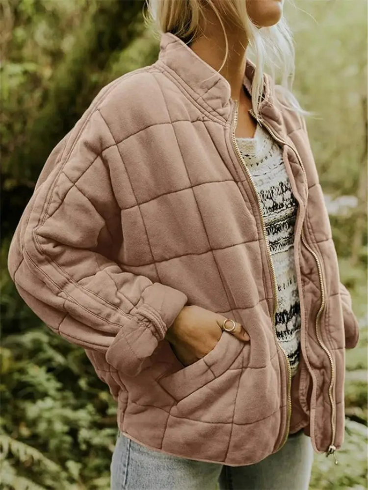 Agnès - Doudoune Élégante Matelassée Zippée
