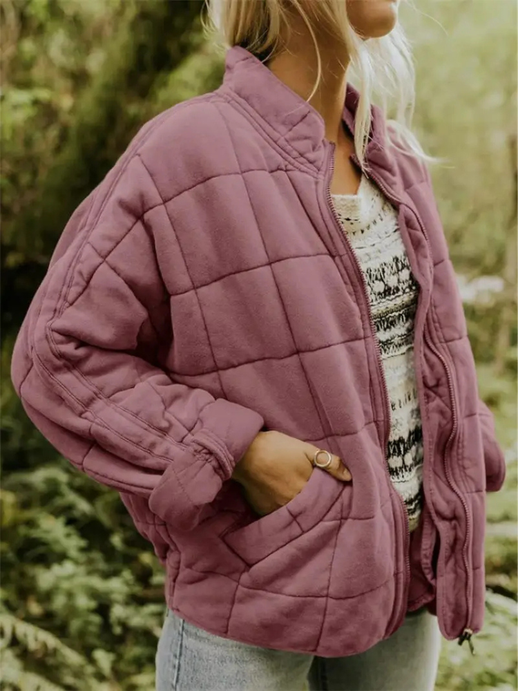 Agnès - Doudoune Élégante Matelassée Zippée