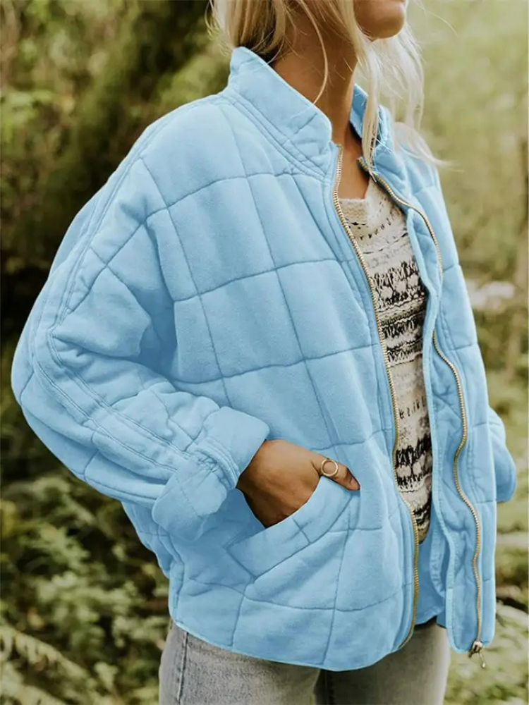 Agnès - Doudoune Élégante Matelassée Zippée