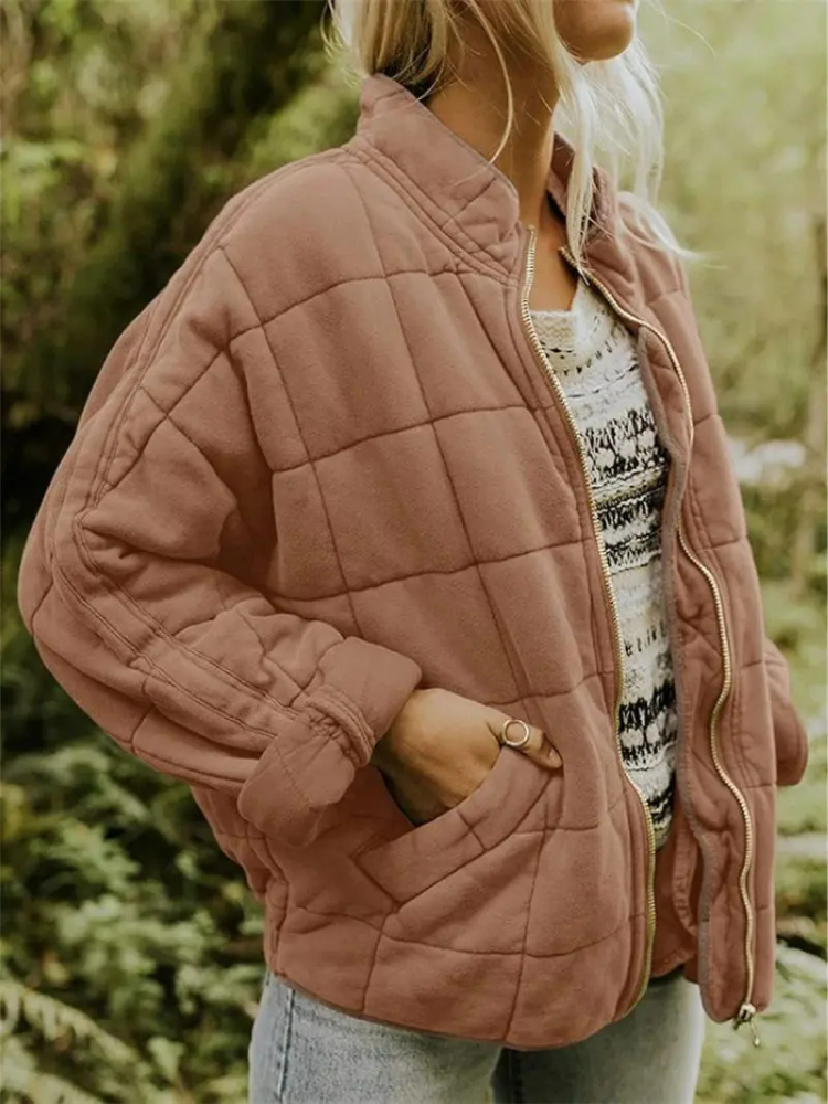 Agnès - Doudoune Élégante Matelassée Zippée