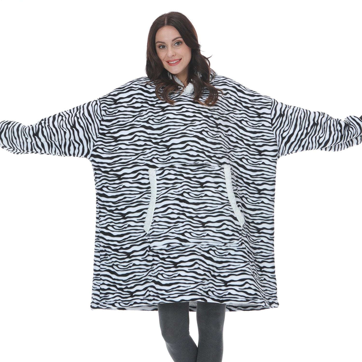 Mila - Pull femme plaid oversize