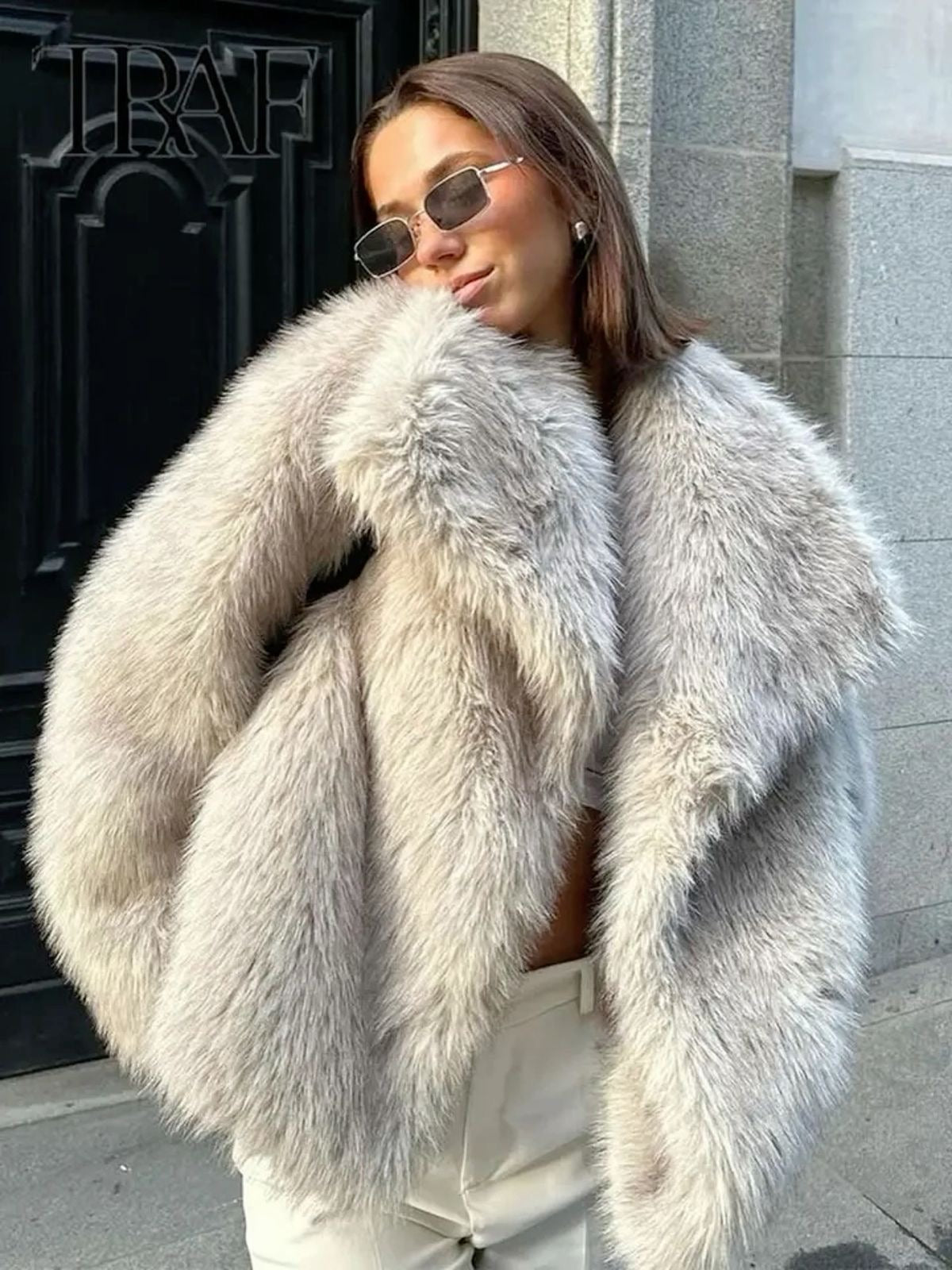 Sabine - Manteau Élégant Fourrure Court