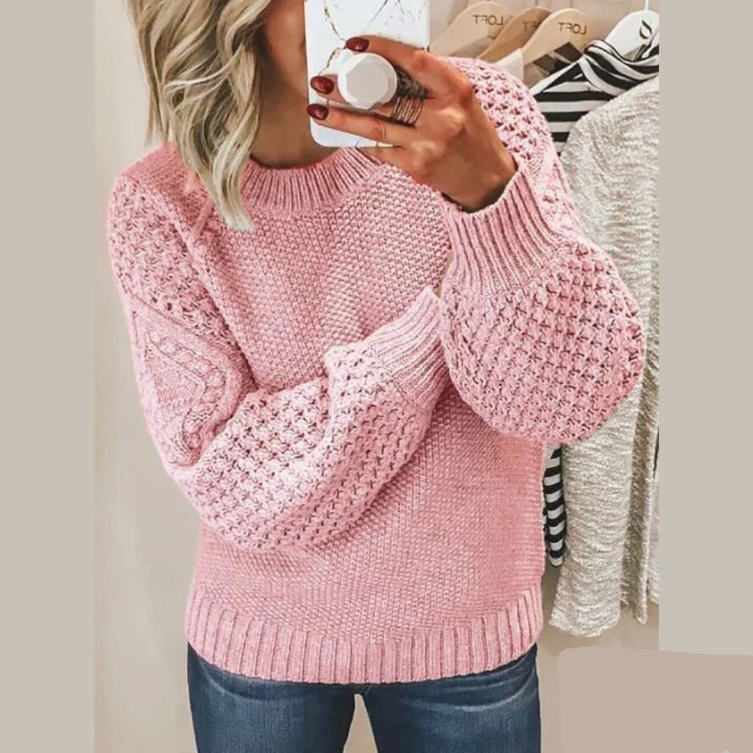 Camille – Pull doux en maille, idéal pour les journées froides