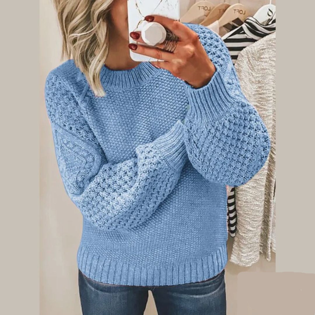 Camille – Pull doux en maille, idéal pour les journées froides