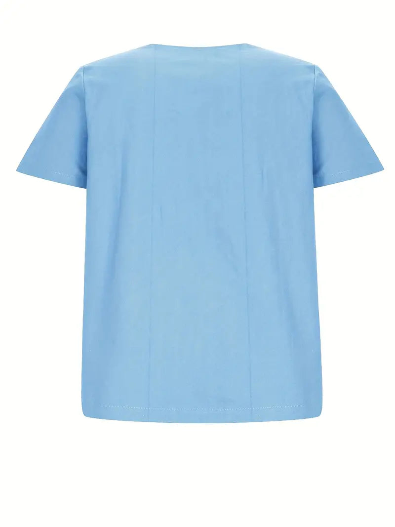 Blouse Femme En Lin Manches Courtes Boutonnée - Janine