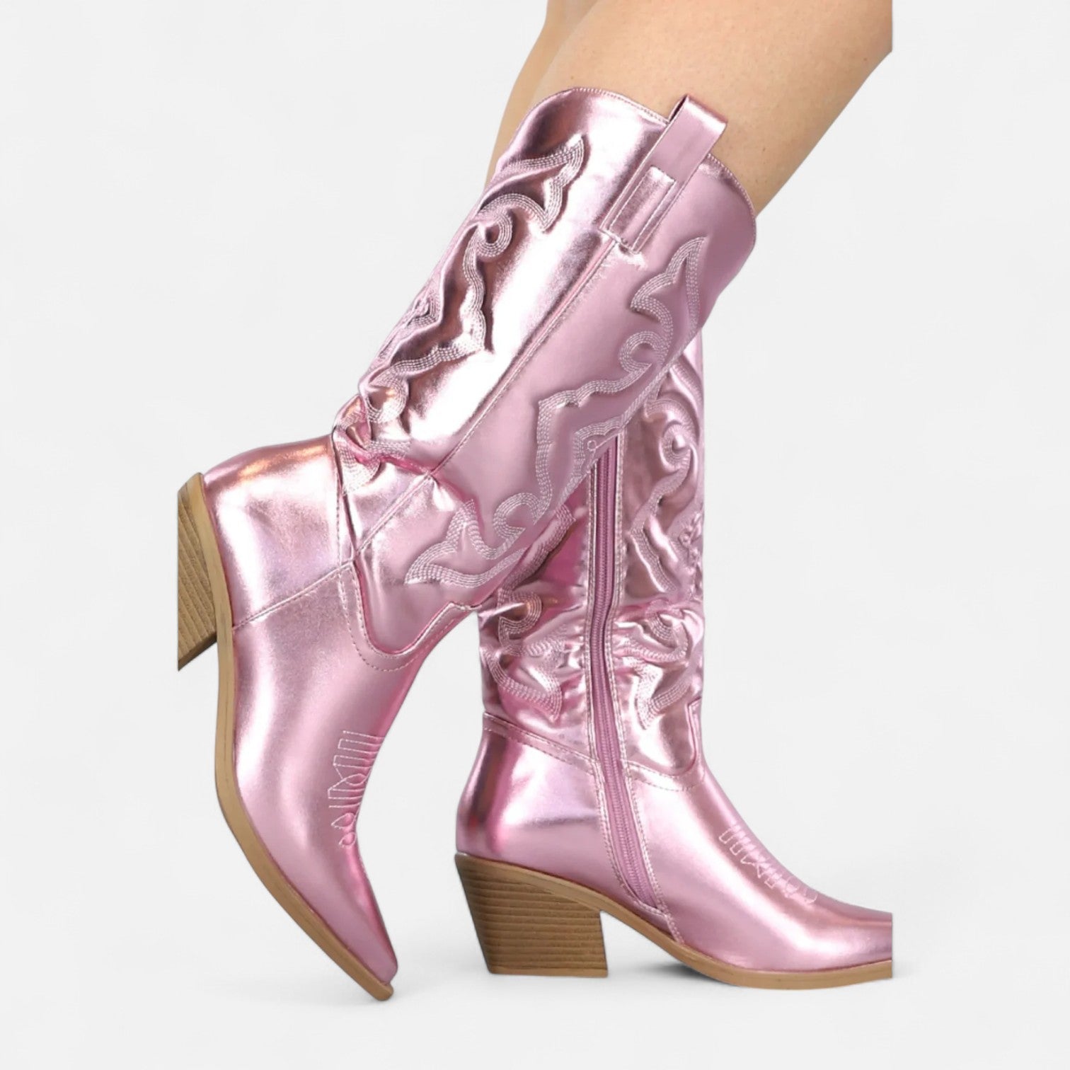 Lina - Bottes santiag femme hautes