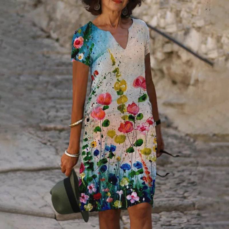 Marie - Robe D'Été Légère Imprimé Floral Femme