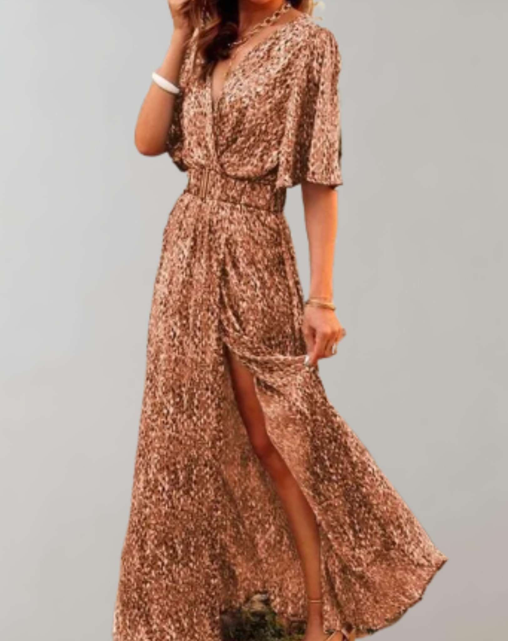 Camille - Robe Maxi Bohème Fendue Femme