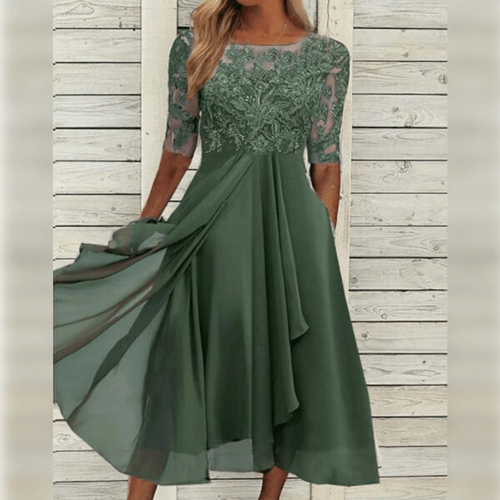 Isabelle - Robe Dentelle Élégante
