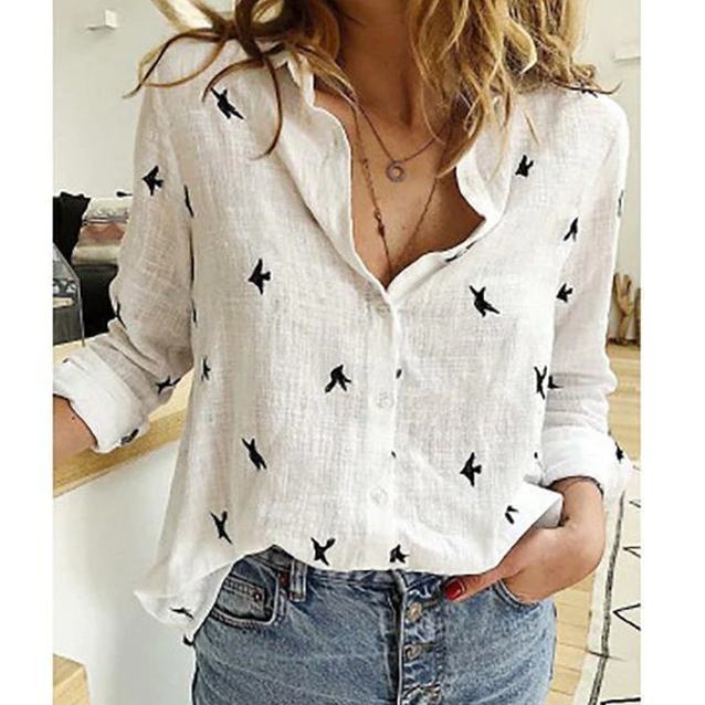 Margaux - Blouse Lin Légère Manches Longues Femme