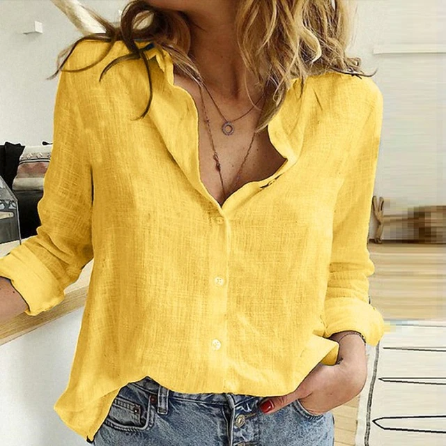 Margaux - Blouse Lin Légère Manches Longues Femme