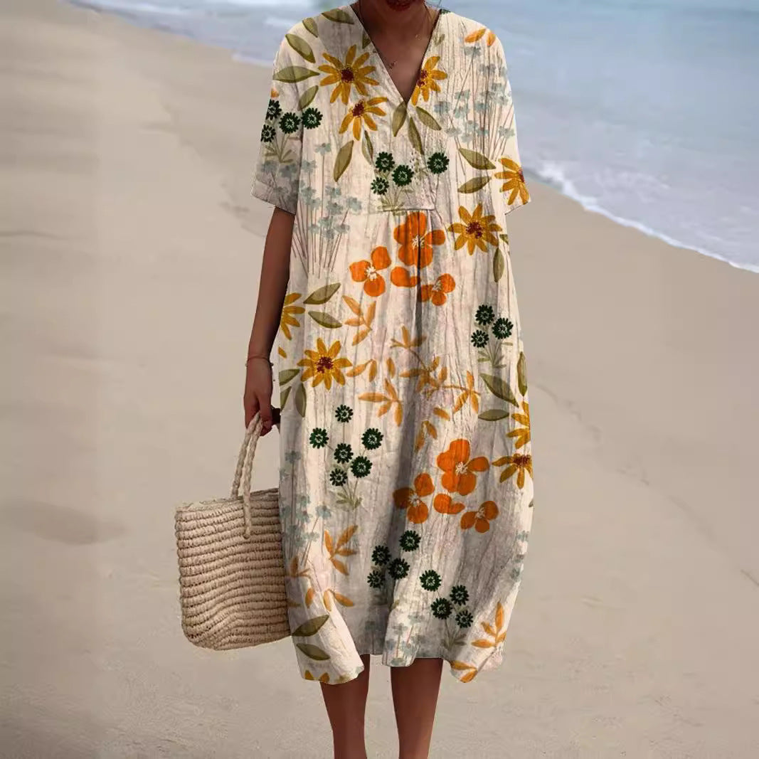 Robe Femme Imprimée Fleurs - Zara