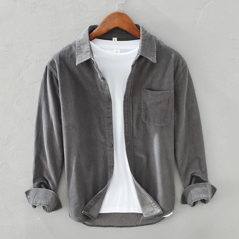 Augustin - Chemise Velours Rétro Homme