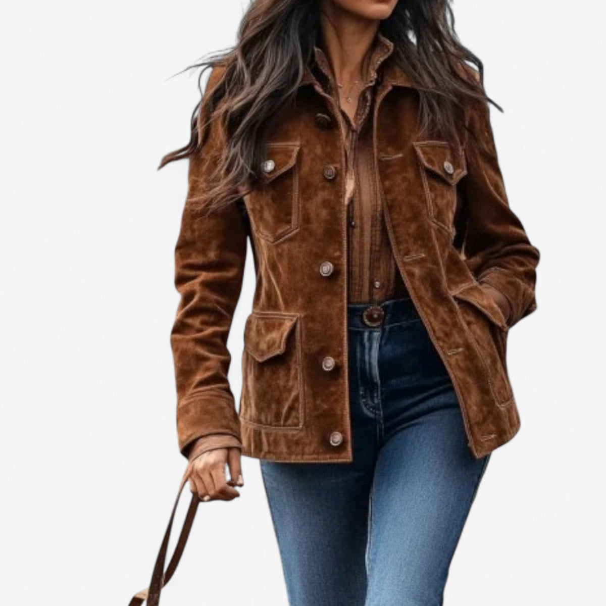 Émilie - Veste Chic Bohème Velours