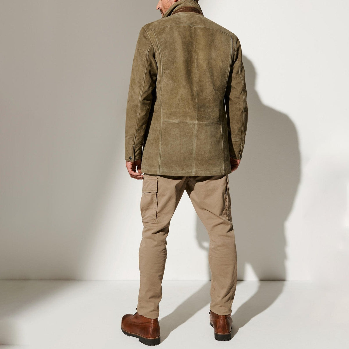 Christophe | Veste Élégante Daim Vintage