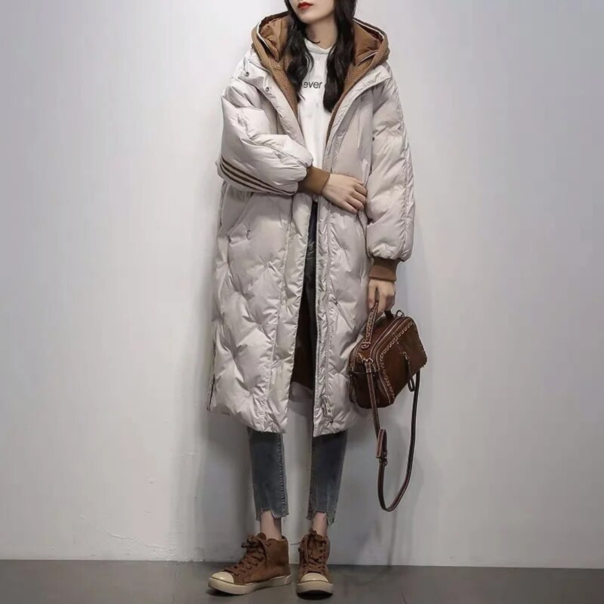 Danielle - Doudoune Élégante Oversize à Capuche