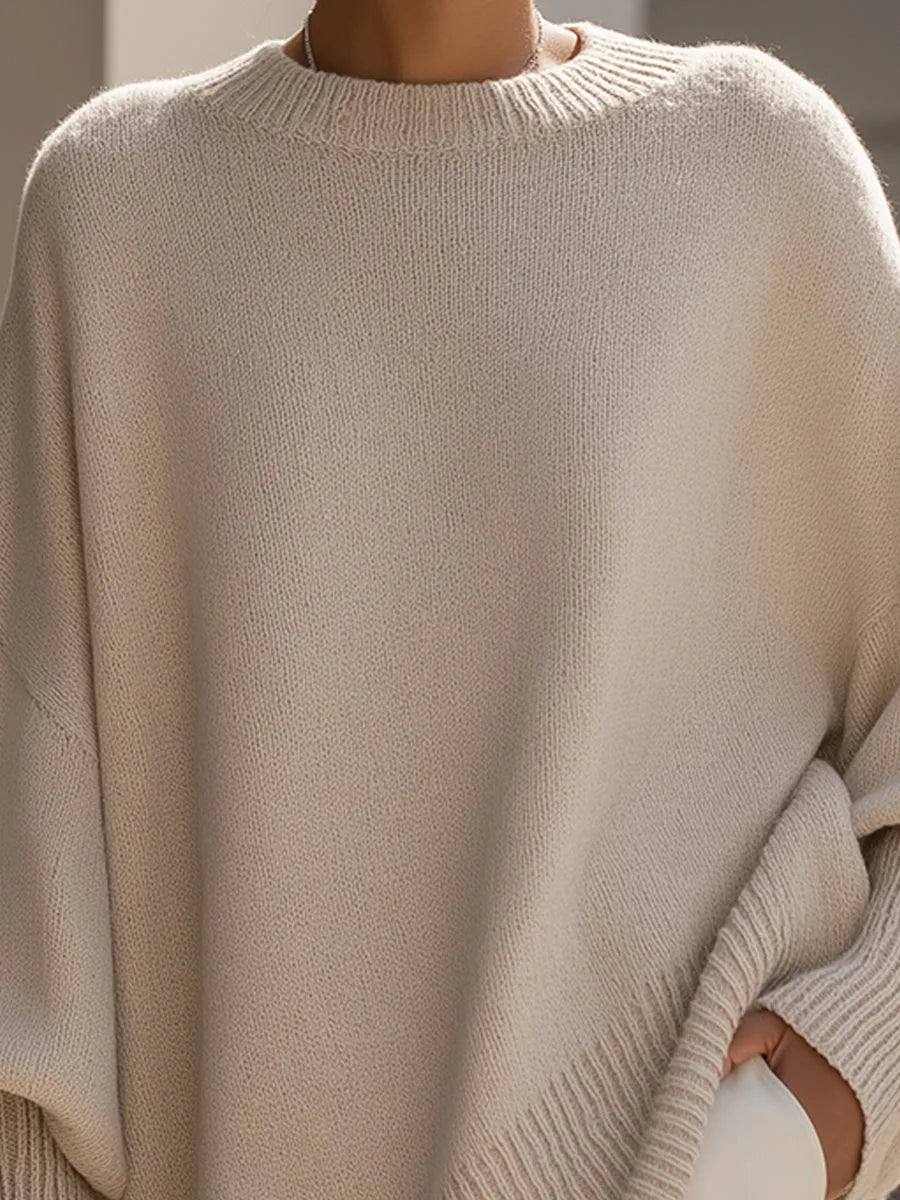 Sylvie - Pull Flatteur Oversize Asymétrique