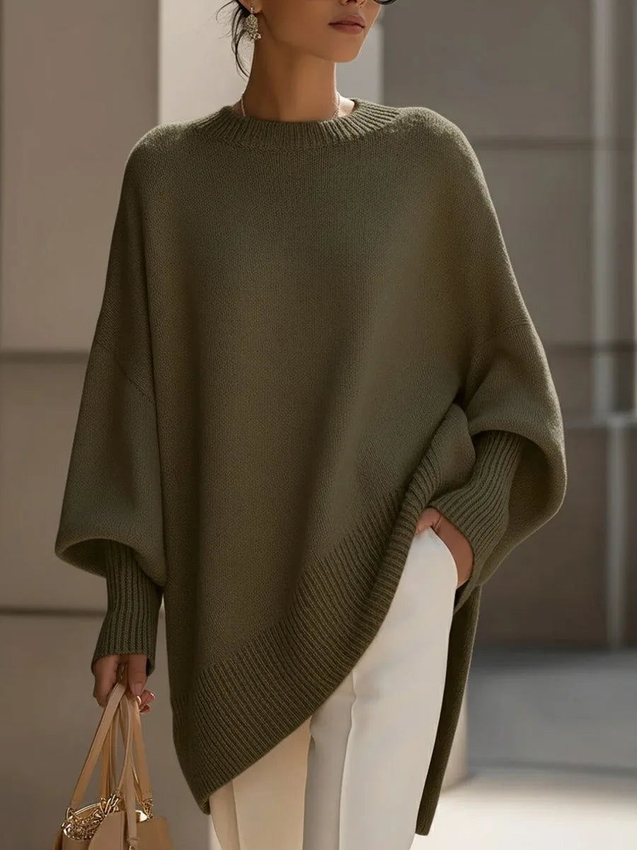 Sylvie - Pull Flatteur Oversize Asymétrique