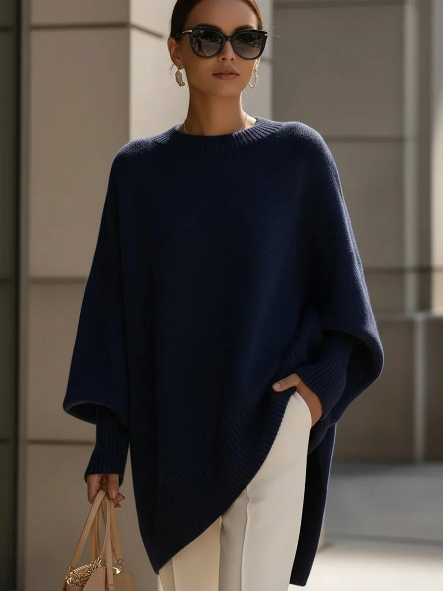 Sylvie - Pull Flatteur Oversize Asymétrique