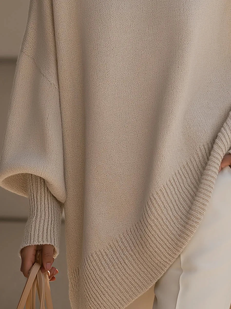 Sylvie - Pull Flatteur Oversize Asymétrique