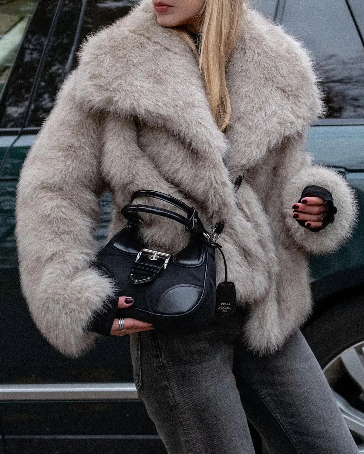 Sabine - Manteau Élégant Fourrure Court