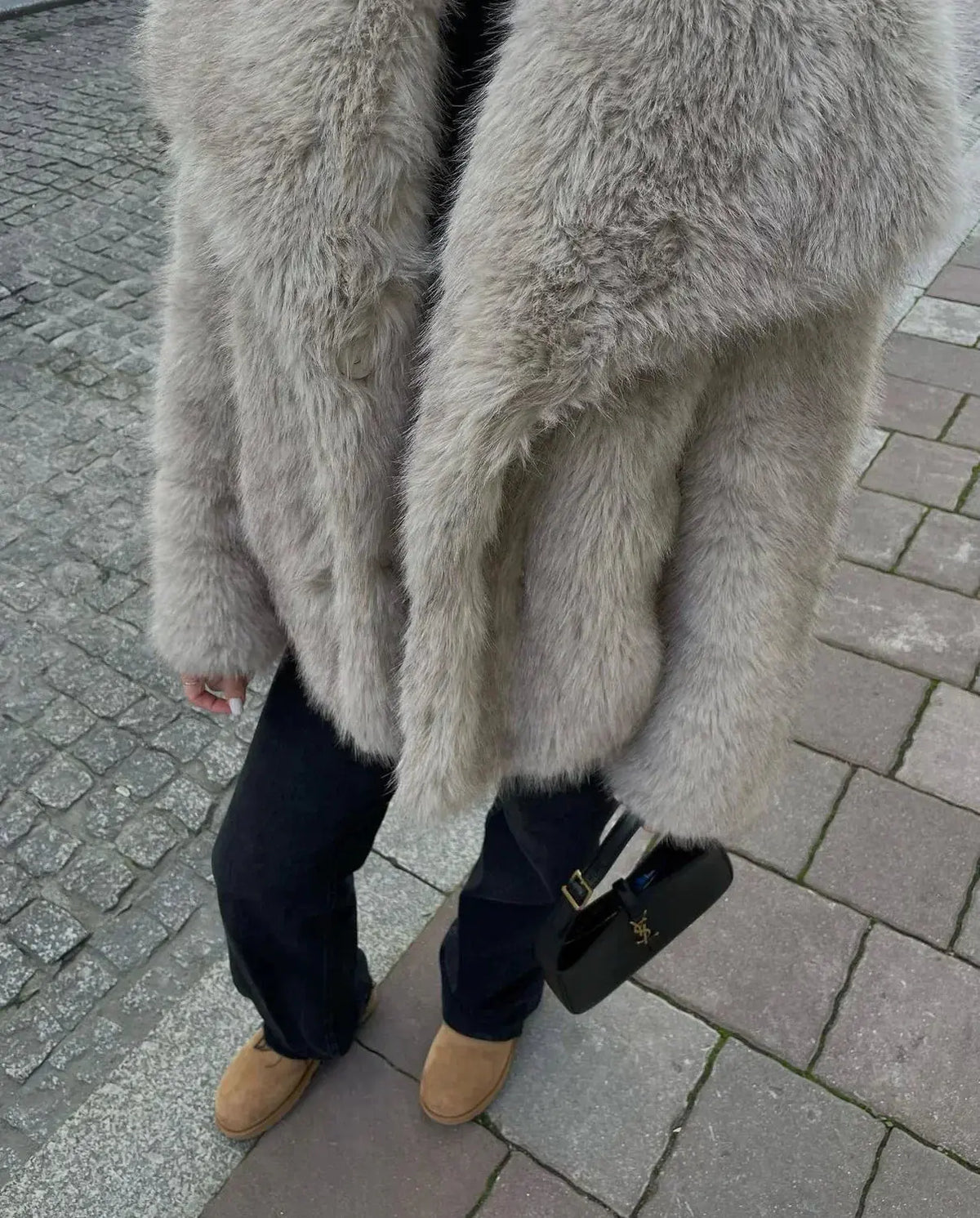 Sabine - Manteau Élégant Fourrure Court