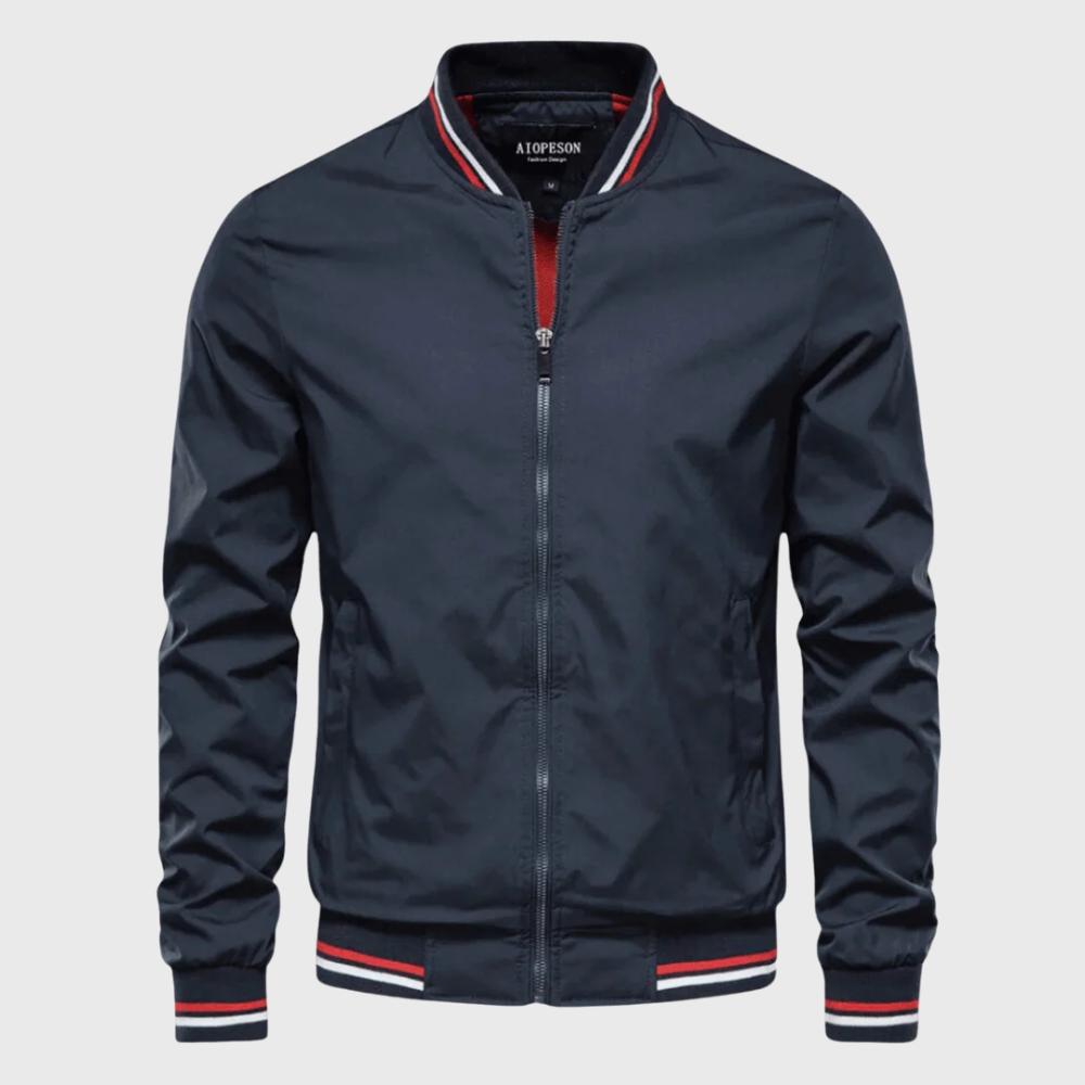 Nicolas - Veste Intemporelle Bomber Rayée