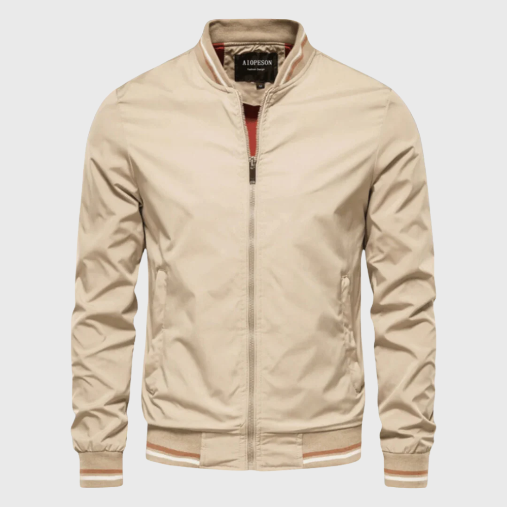 Nicolas - Veste Intemporelle Bomber Rayée