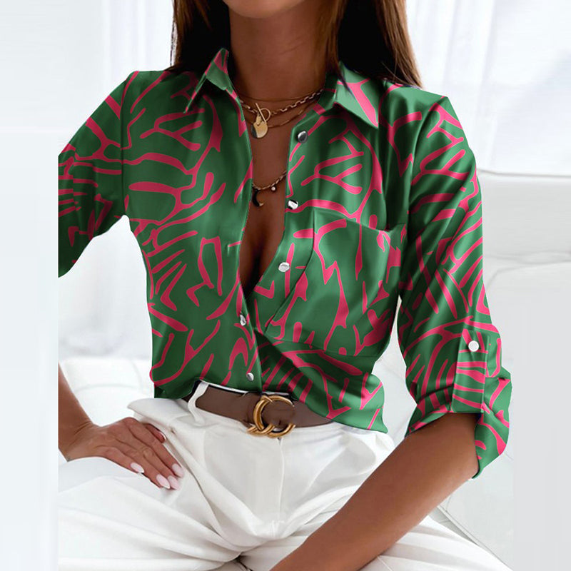 Chemise Femme Chic Imprimée - Adeline