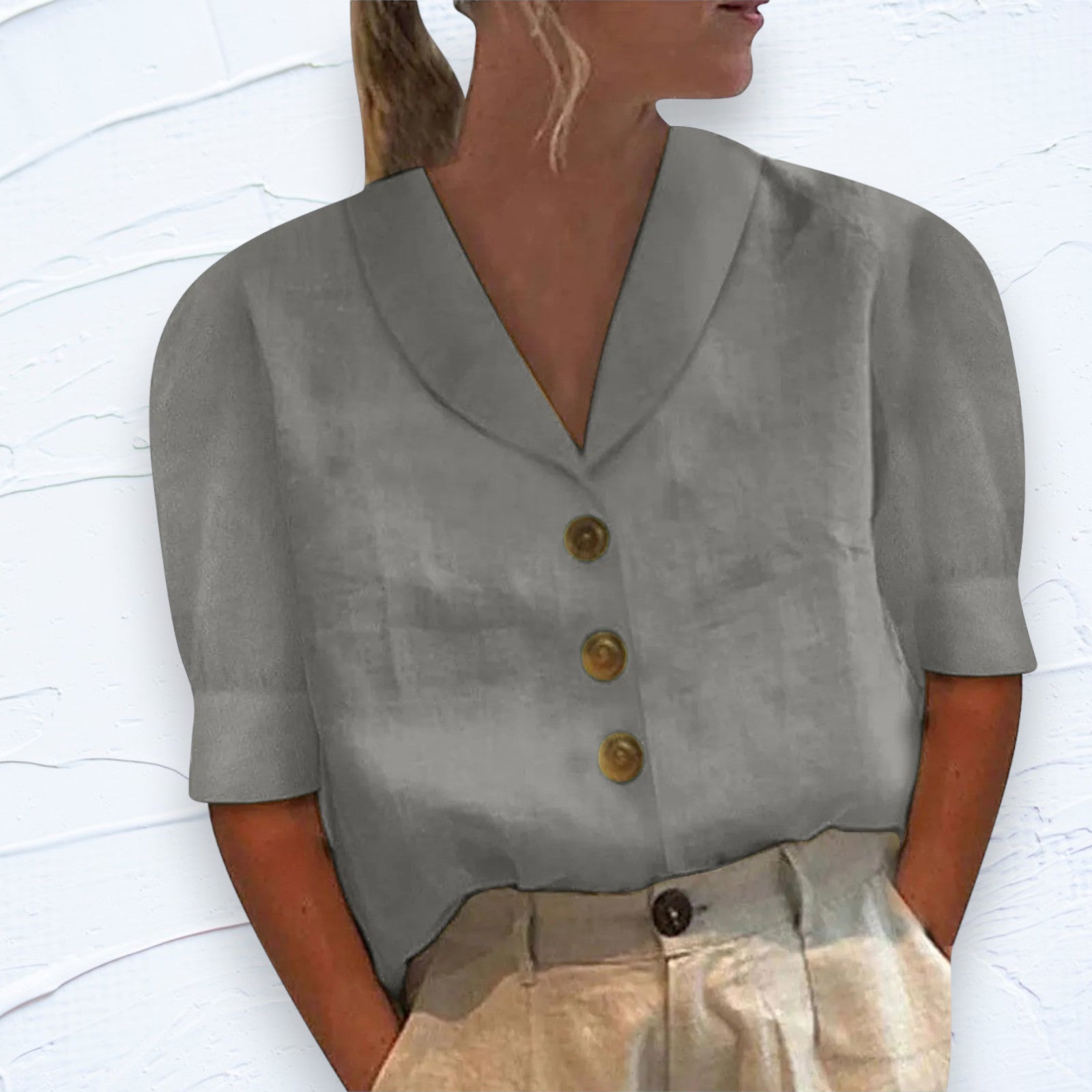 Céline - Blouse estivale fluide avec coupe moderne