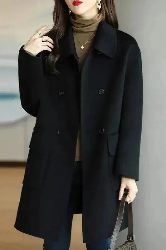 Anne | Manteau Élégant Laine Poches