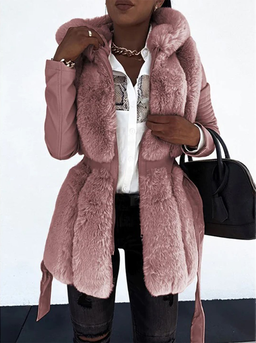 Françoise - Manteau Chic Fourrure
