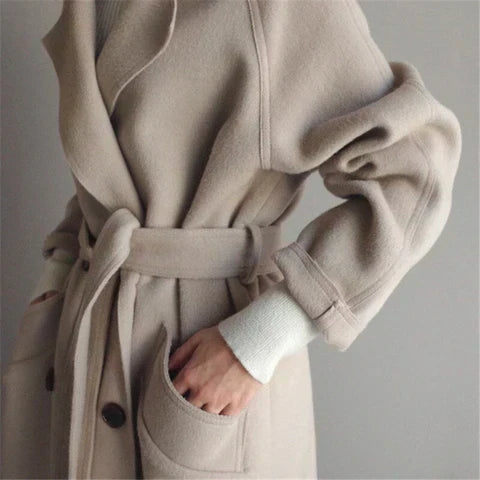 Nadine | Manteau Élégant Long Oversize