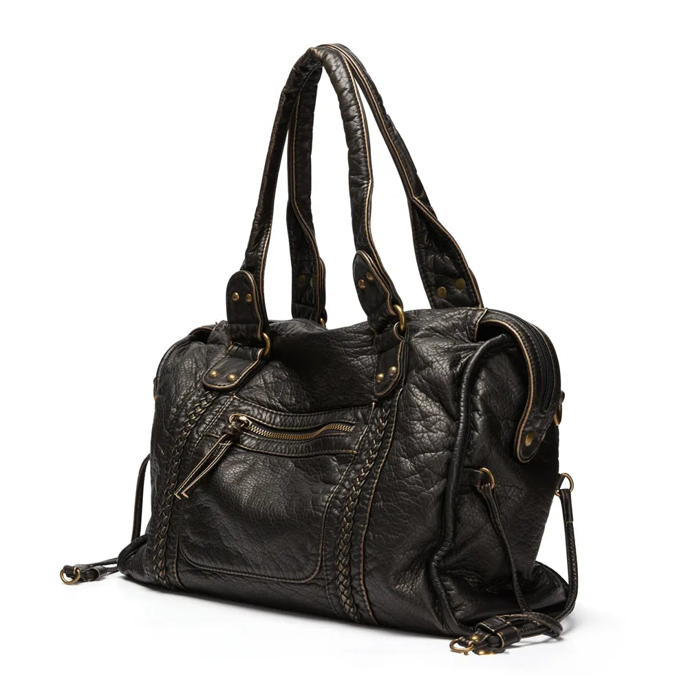 Rachel - Sac Main Noir Femme