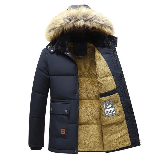 Thomas – Manteau en peluche pour homme, confortable et pratique avec poches