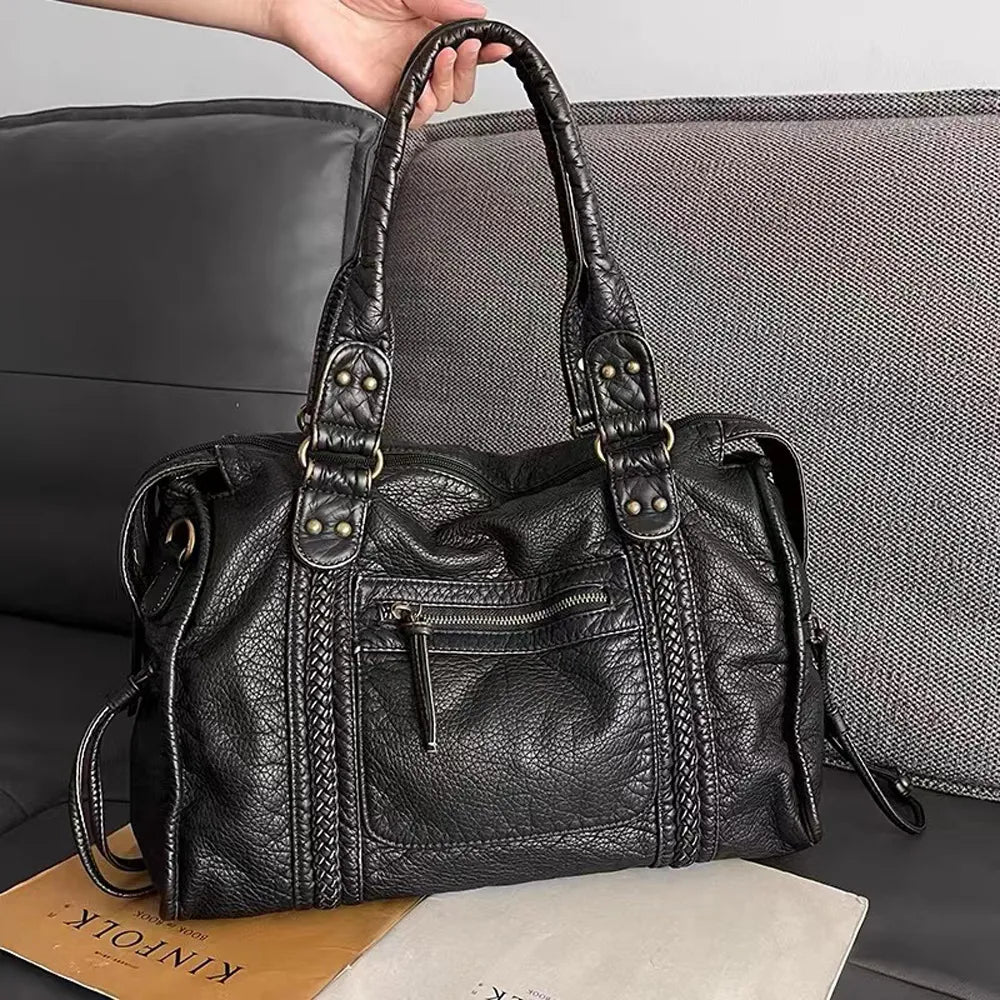 Rachel - Sac Main Noir Femme