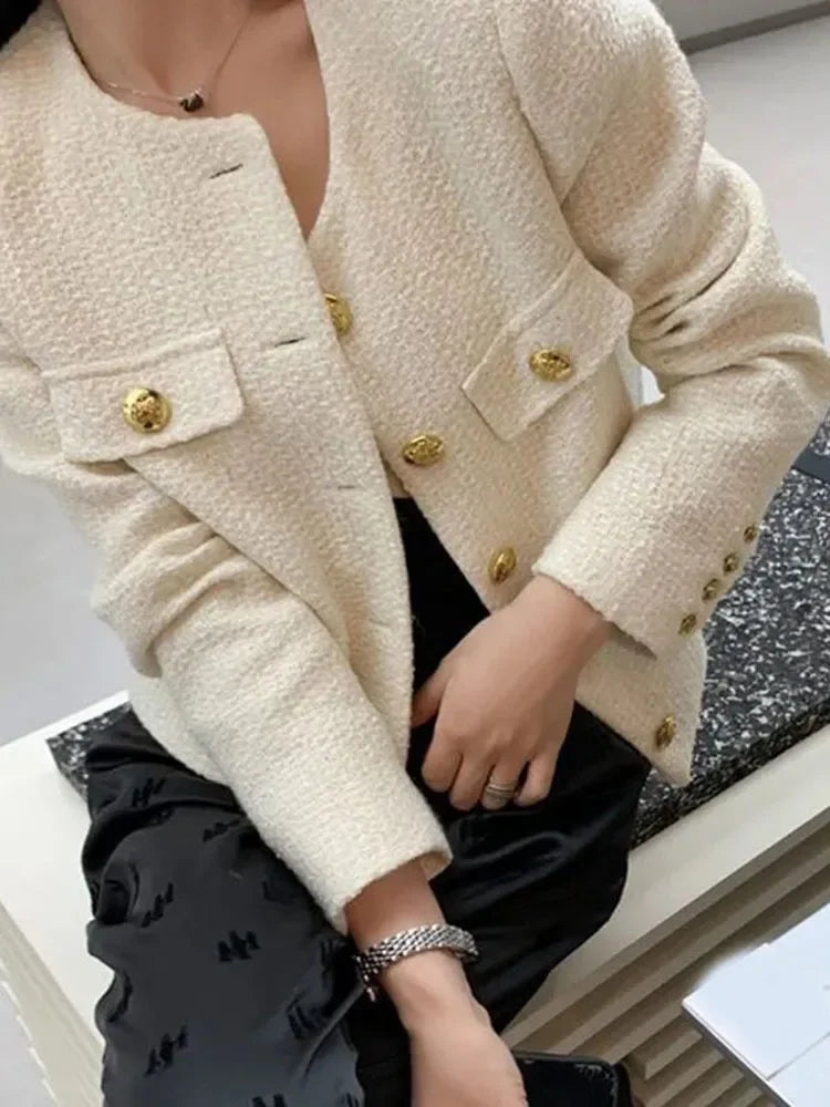 Jeanne – Manteau élégant avec boutons, parfait pour un look hivernal raffiné