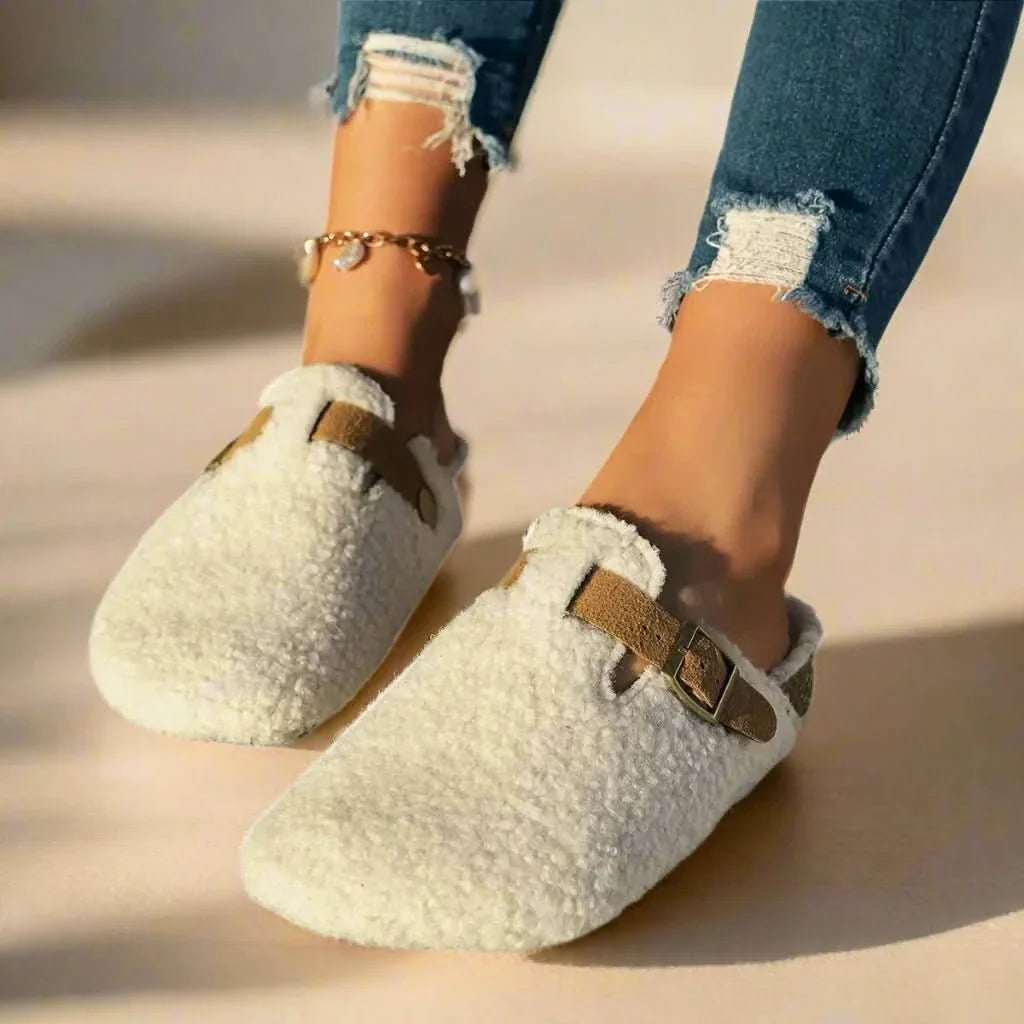 Odille - Chaussons en laine confort femme