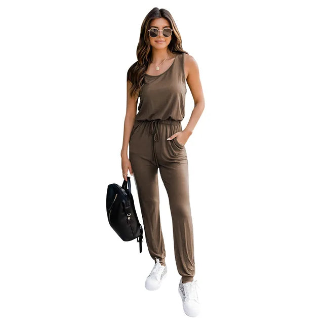 Anka - Combinaison Dames Décontractée - Sans manches et Confortable - Idéale pour Toutes les Occasions-2