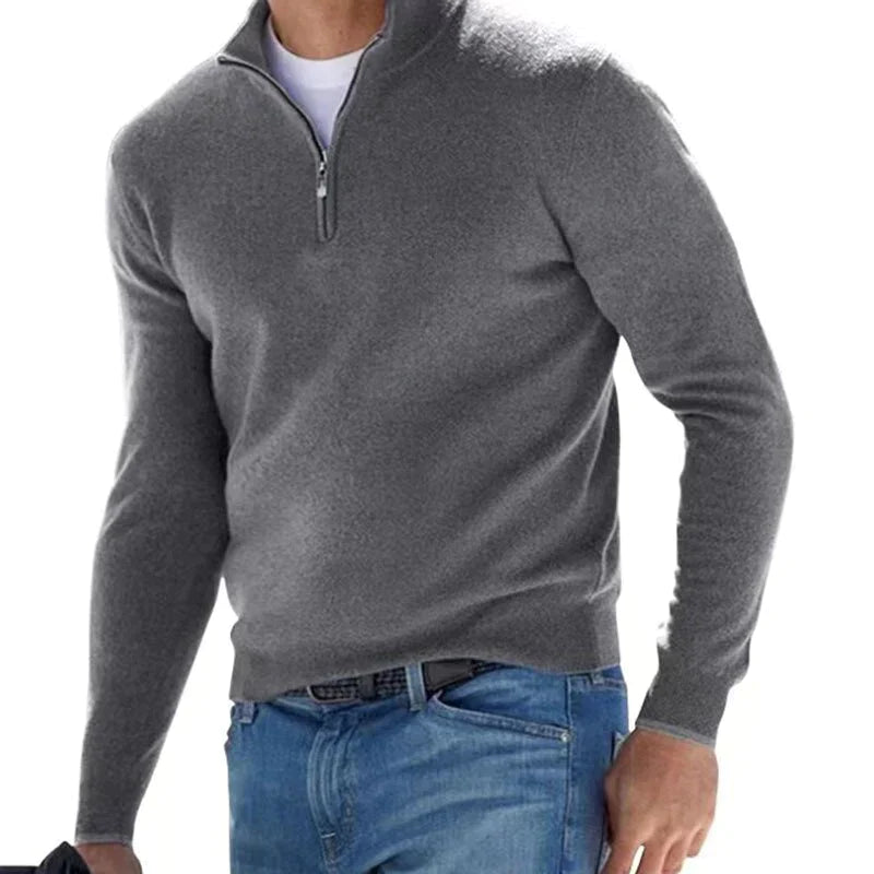 Adrien - Pull homme à demi-zip