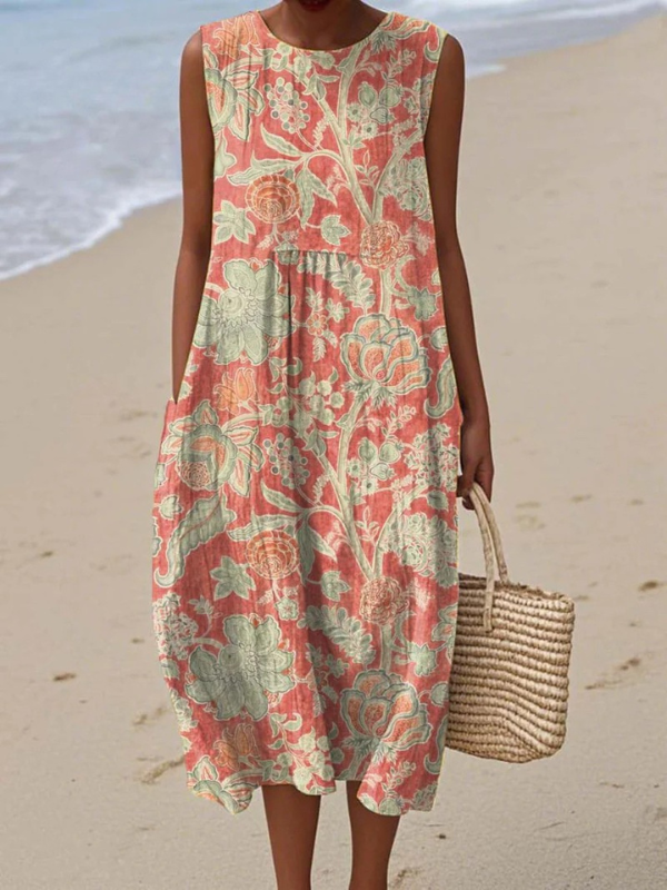 Céline - Robe Lin d'Été Fluide