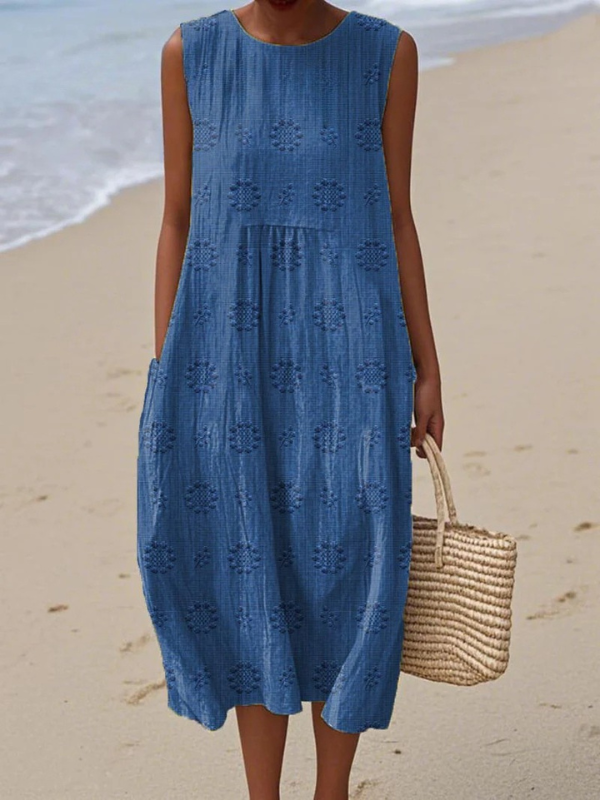 Céline - Robe Lin d'Été Fluide