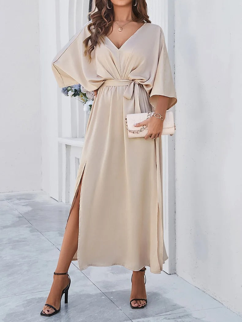 Margaux - Robe Maxi Satinée Chic Femme