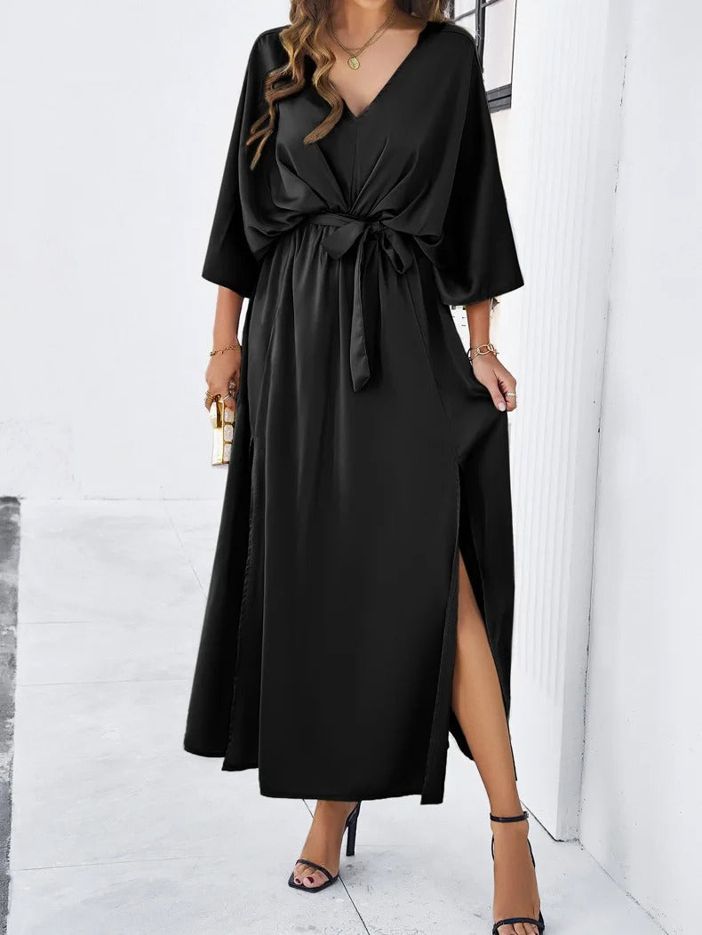 Margaux - Robe Maxi Satinée Chic Femme