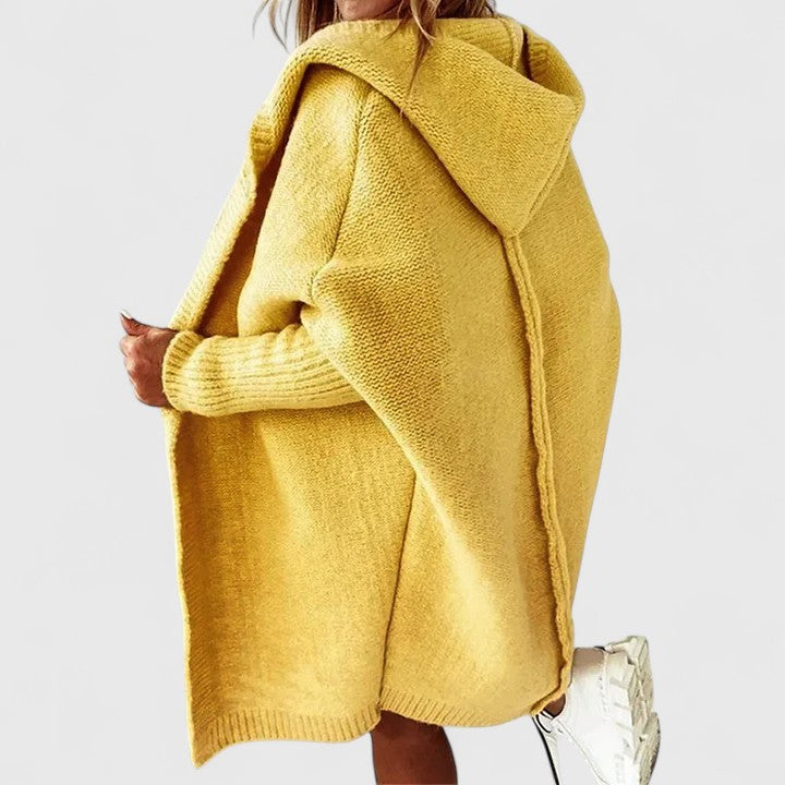 Manon - Cardigan Élégant Oversize Capuche