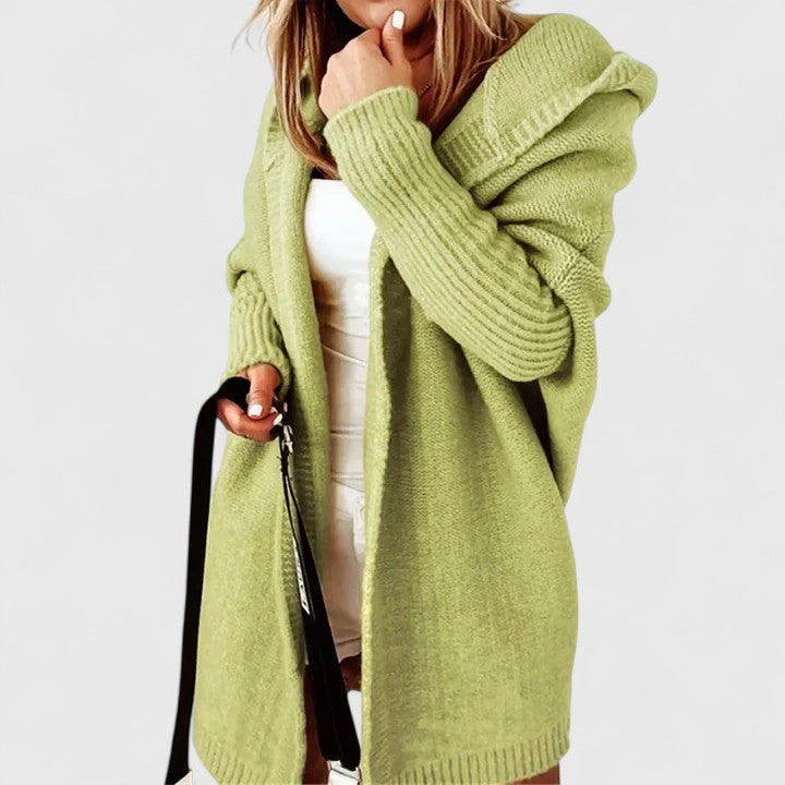 Manon - Cardigan Élégant Oversize Capuche