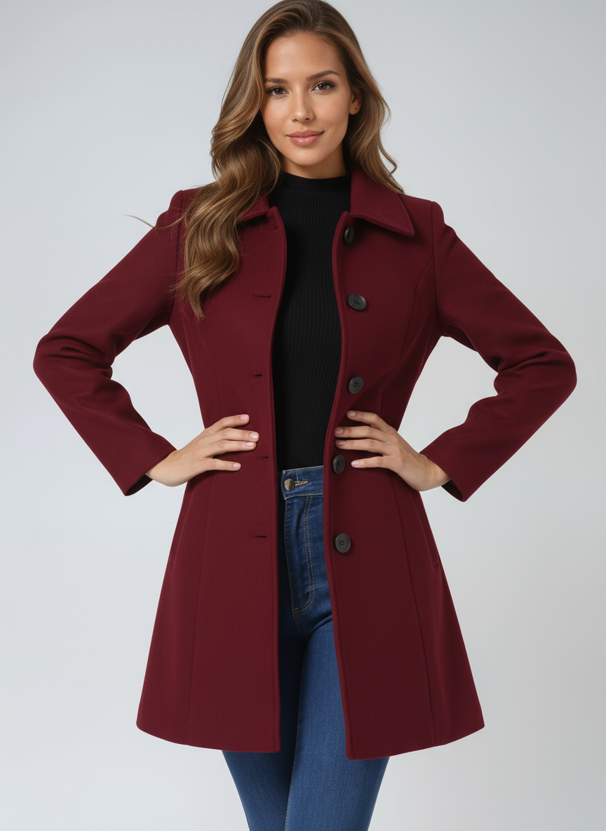 Romane – Trench d’hiver femme élégant
